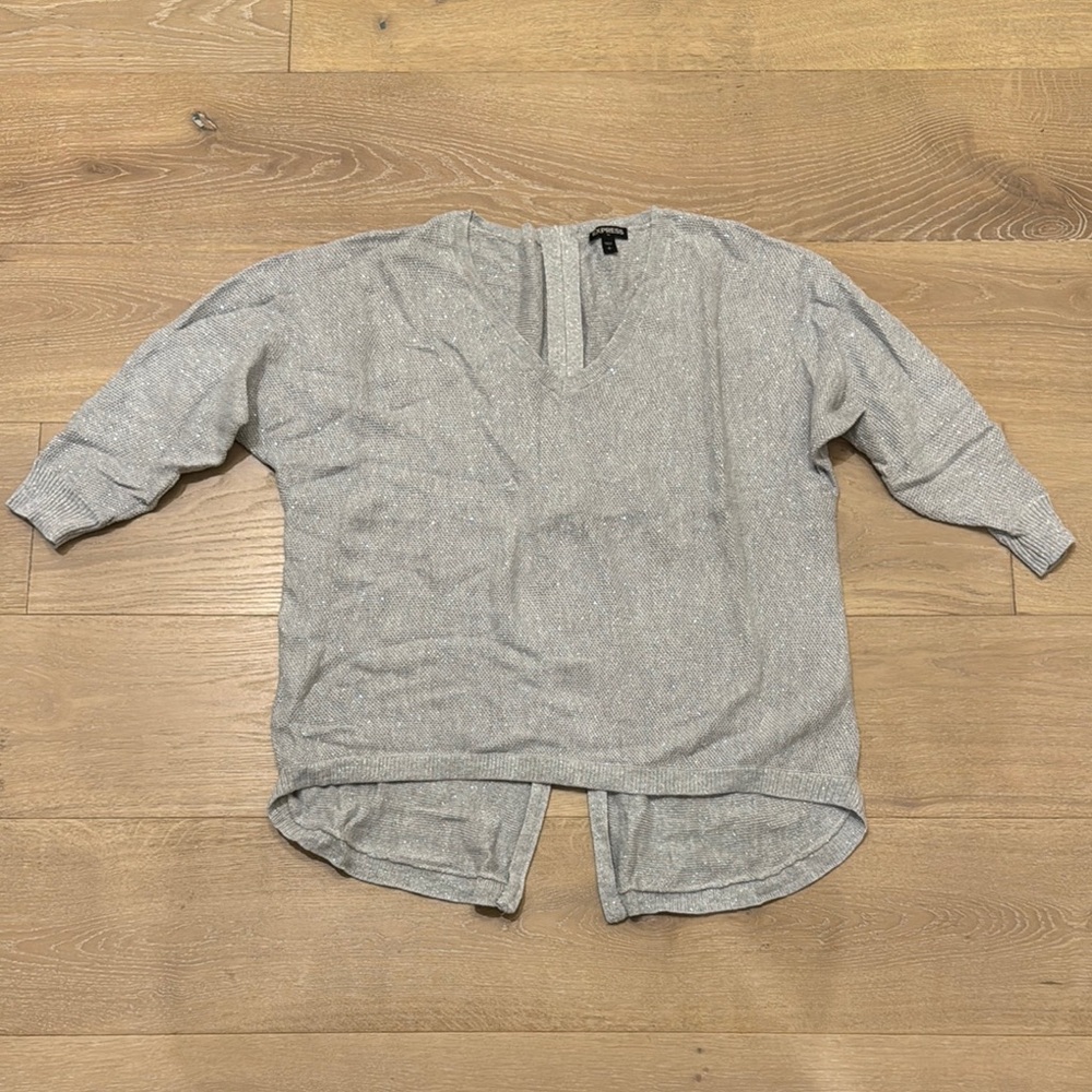 Silver Metallic Top